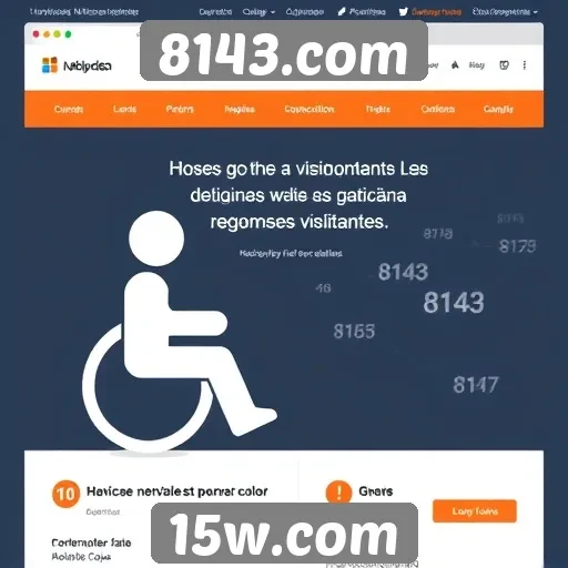 Acessibilidade e navegação no site 8143.com